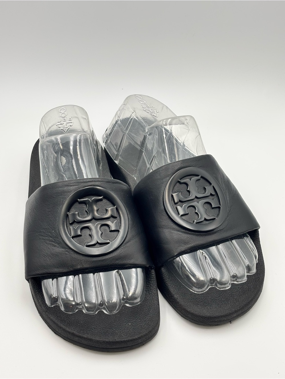 Tory Burch Black Logo Slide Sandals Size 9M